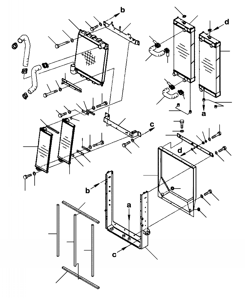 Схема запчастей Komatsu WA470-6 - C-A РАДИАТОР ASSEMBLY (заводской номер A-A9) СИСТЕМА ОХЛАЖДЕНИЯ