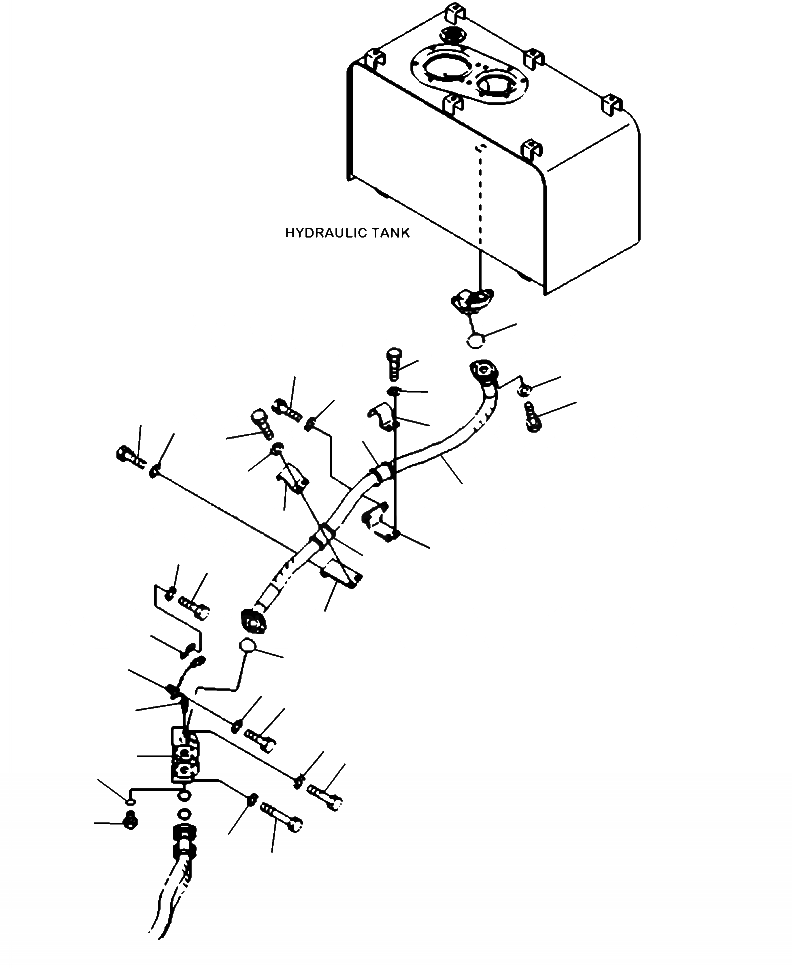Схема запчастей Komatsu WA470-6 - H-9A ГИДРОЛИНИЯ ВОЗВРАТ. ЛИНИЯ ГИДРАВЛИКА