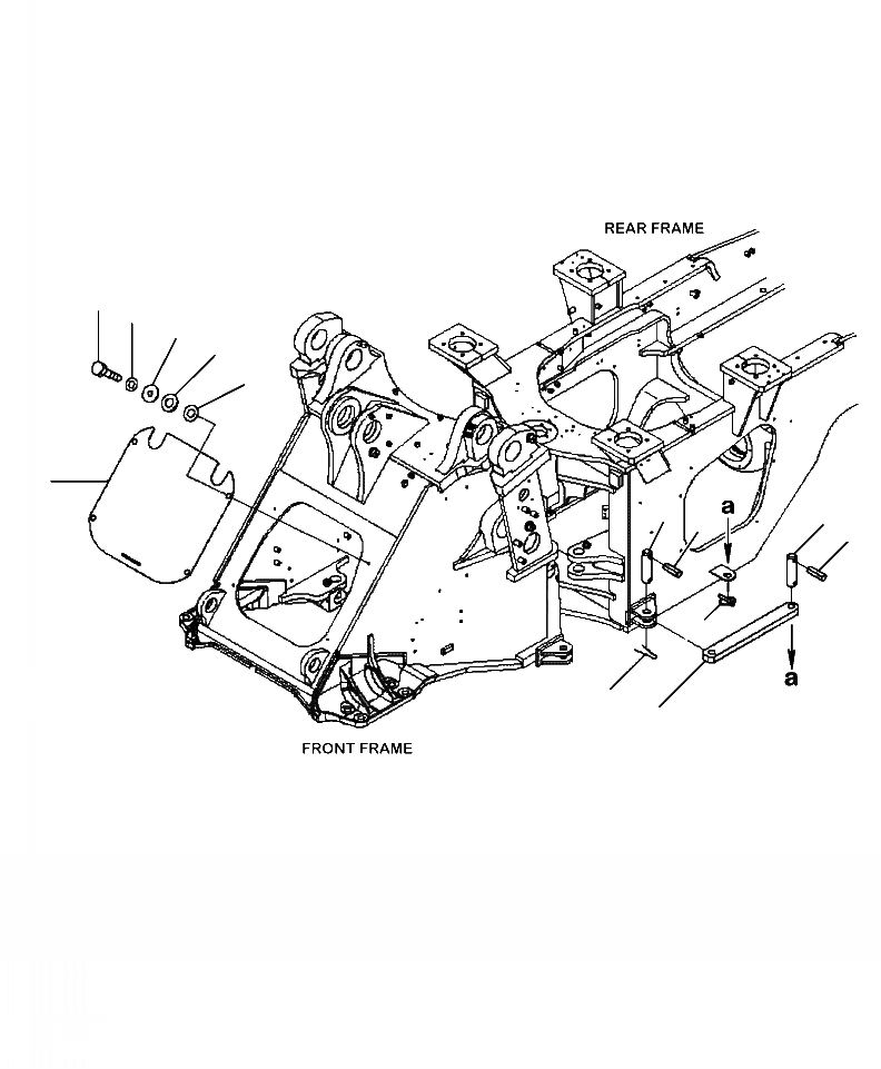 Схема запчастей Komatsu WA470-6 - J9-A РАМА ПЕРЕДН. ACCESS КРЫШКАAND БЕЗОПАСН. БЛОКИР. BAR (2-Х СЕКЦИОНН. КЛАПАН) ОСНОВНАЯ РАМА И ЕЕ ЧАСТИ