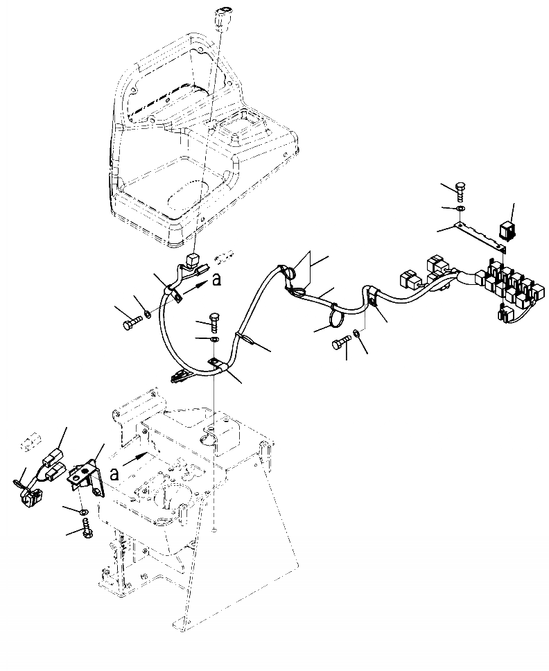 Схема запчастей Komatsu WA470-6 - K-A УПРАВЛЕНИЕ ПОГРУЗКОЙS ПРОВОДКА (MULTI-FUNCTION РЫЧАГ) OPERATORXD S ОБСТАНОВКА И СИСТЕМА УПРАВЛЕНИЯ