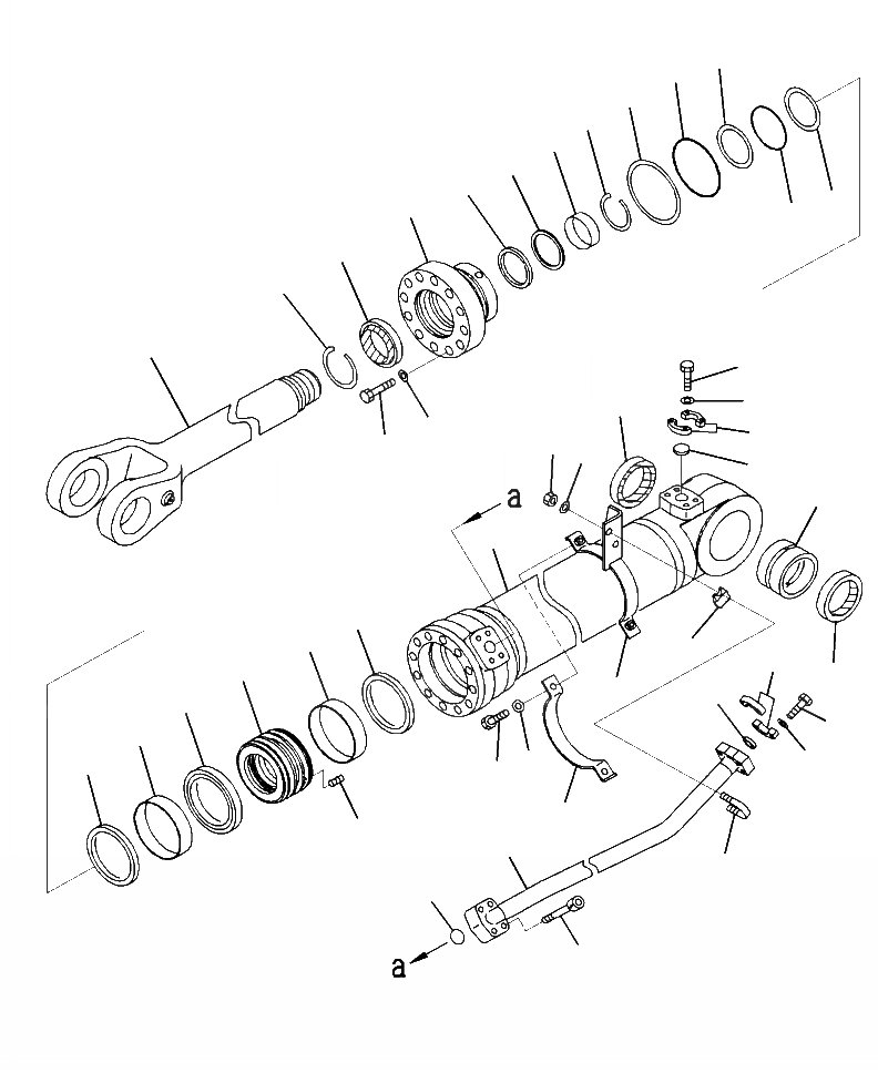 Схема запчастей Komatsu WA470-6 - T-A ЦИЛИНДР СТРЕЛЫПРАВ. РАБОЧЕЕ ОБОРУДОВАНИЕ