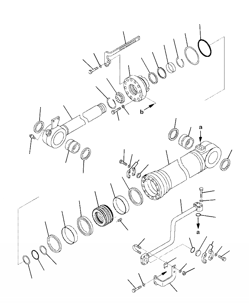 Схема запчастей Komatsu WA470-6 - T-A ЦИЛИНДР КОВША СТАНДАРТН. СТРЕЛА РАБОЧЕЕ ОБОРУДОВАНИЕ