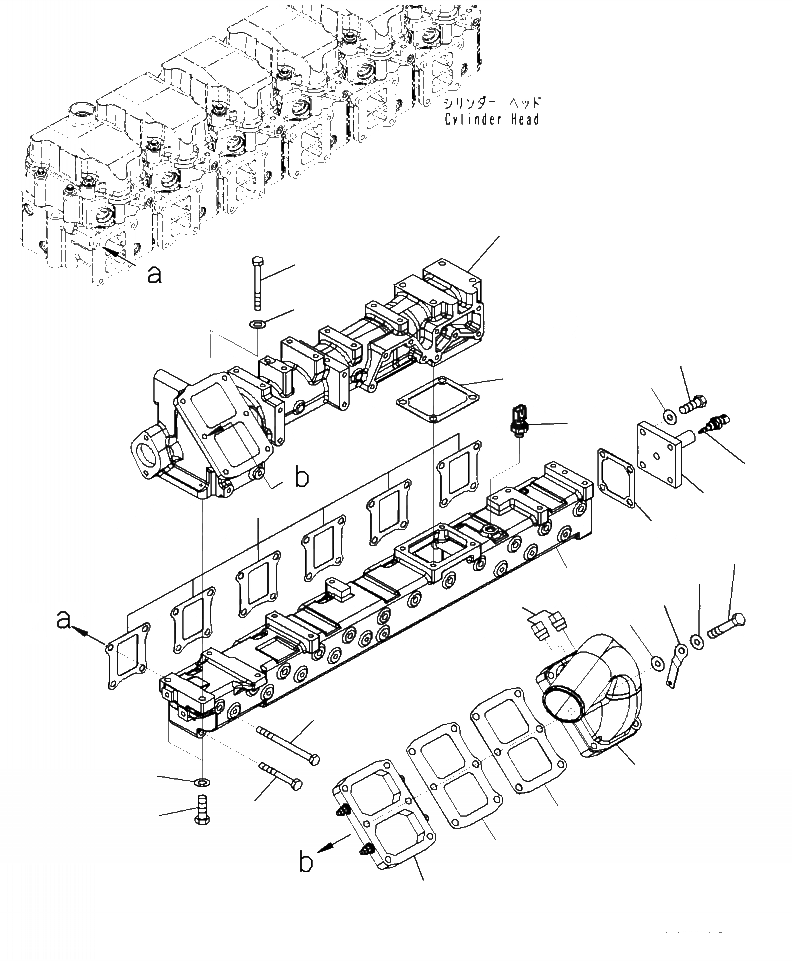 Схема запчастей Komatsu WA470-7 - A- ТРУБОПРОВОД ВПУСКА ВОЗДУХА КУЗОВ ДВИГАТЕЛЬ