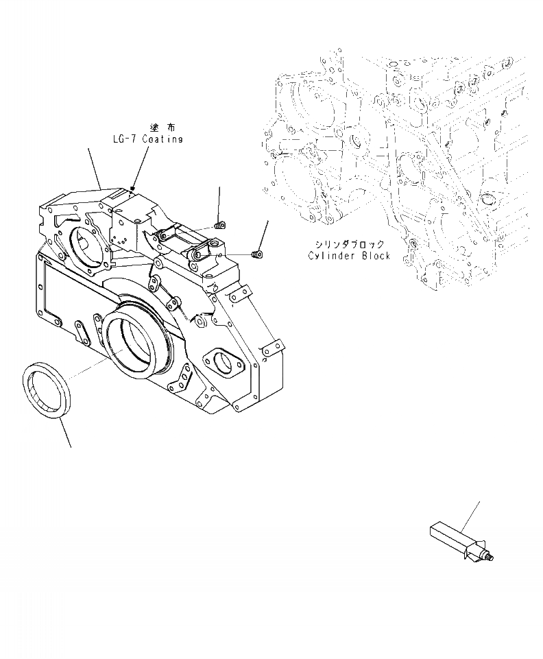 Схема запчастей Komatsu WA470-7 - A- ПЕРЕДН. COVER ДВИГАТЕЛЬ