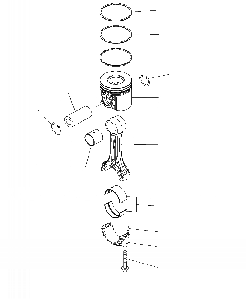 Схема запчастей Komatsu WA470-7 - A- ПОРШЕНЬ И ШАТУН ДВИГАТЕЛЬ