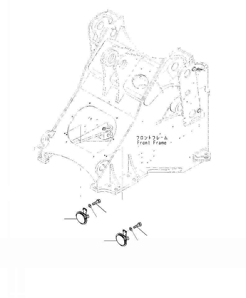 Схема запчастей Komatsu WA470-7 - E- ЗВУК. СИГНАЛ. ЭЛЕКТРИКА