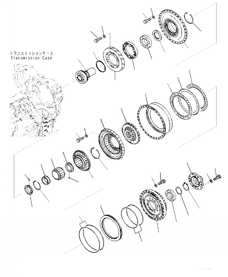 Схема запчастей Komatsu WA470-7 - F- ГИДРОТРАНСФОРМАТОР И ТРАНСМИССИЯ НАСОС И TURBINE СИЛОВАЯ ПЕРЕДАЧА И КОНЕЧНАЯ ПЕРЕДАЧА