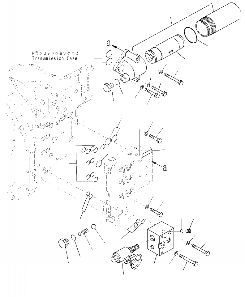 Схема запчастей Komatsu WA470-7 - F-9 ГИДРОТРАНСФОРМАТОР И ТРАНСМИССИЯ ФИЛЬТР. СИЛОВАЯ ПЕРЕДАЧА И КОНЕЧНАЯ ПЕРЕДАЧА