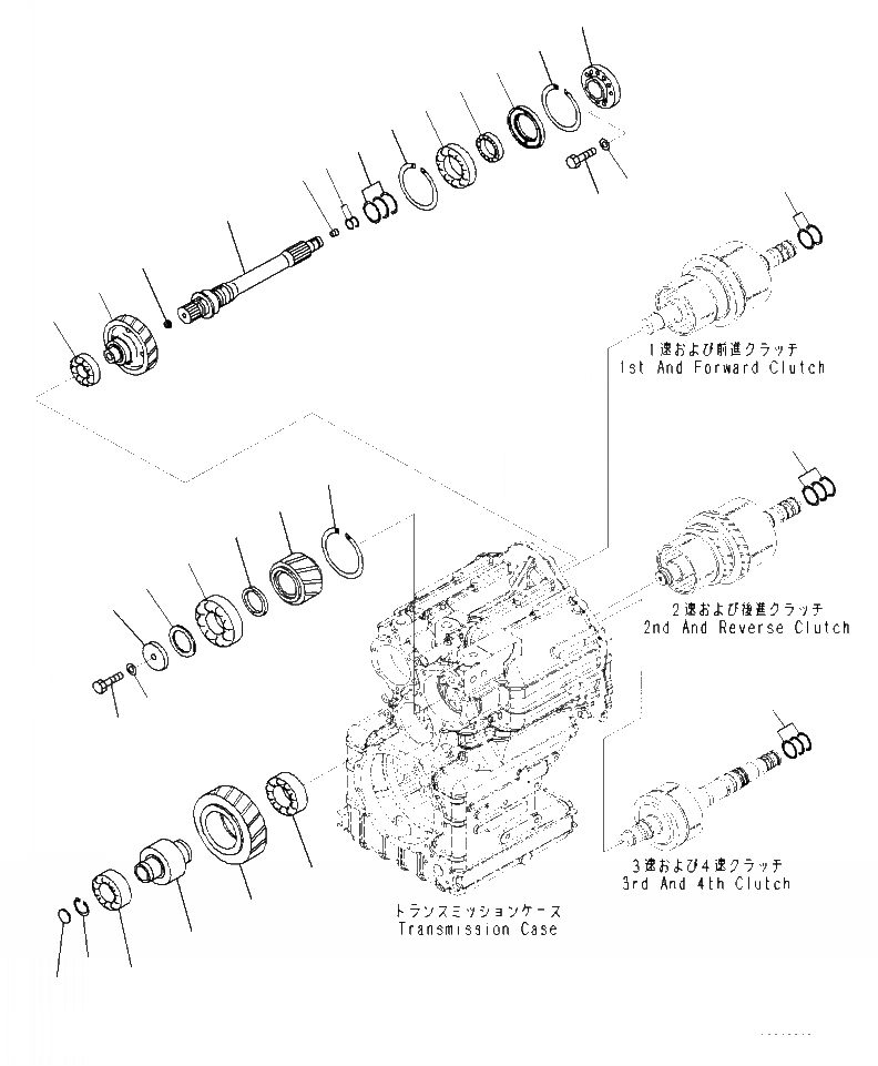 Схема запчастей Komatsu WA470-7 - F- ГИДРОТРАНСФОРМАТОР И ТРАНСМИССИЯ ВХОДН. ВАЛ СИЛОВАЯ ПЕРЕДАЧА И КОНЕЧНАЯ ПЕРЕДАЧА
