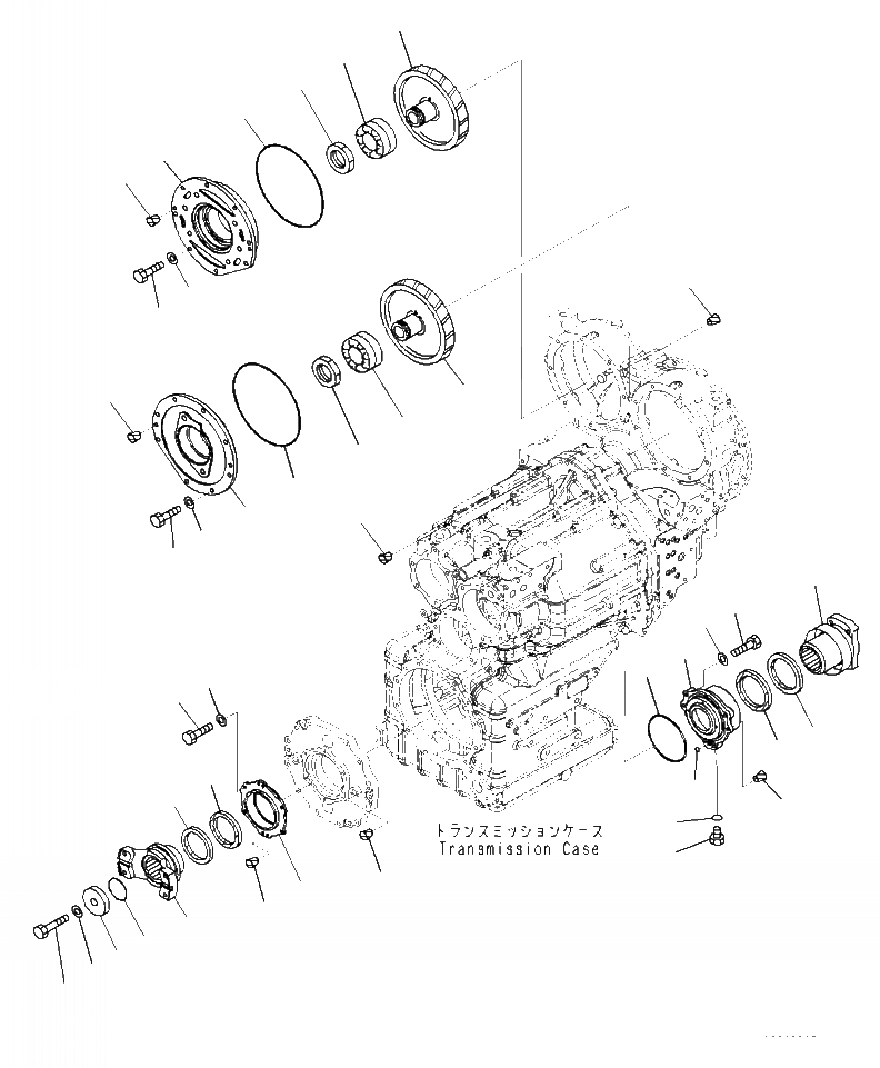 Схема запчастей Komatsu WA470-7 - F-7 ГИДРОТРАНСФОРМАТОР И ТРАНСМИССИЯ СОЕДИНЕНИЕ СИЛОВАЯ ПЕРЕДАЧА И КОНЕЧНАЯ ПЕРЕДАЧА