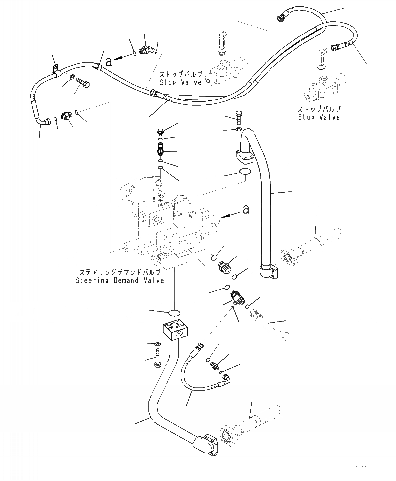Схема запчастей Komatsu WA470-7 - H- РУЛЕВ. УПРАВЛЕНИЕ ЗАПРАШИВАЮЩ. КЛАПАН ГИДРАВЛИКА РУЛ. УПРАВЛЕНИЯ ГИДРАВЛИКА