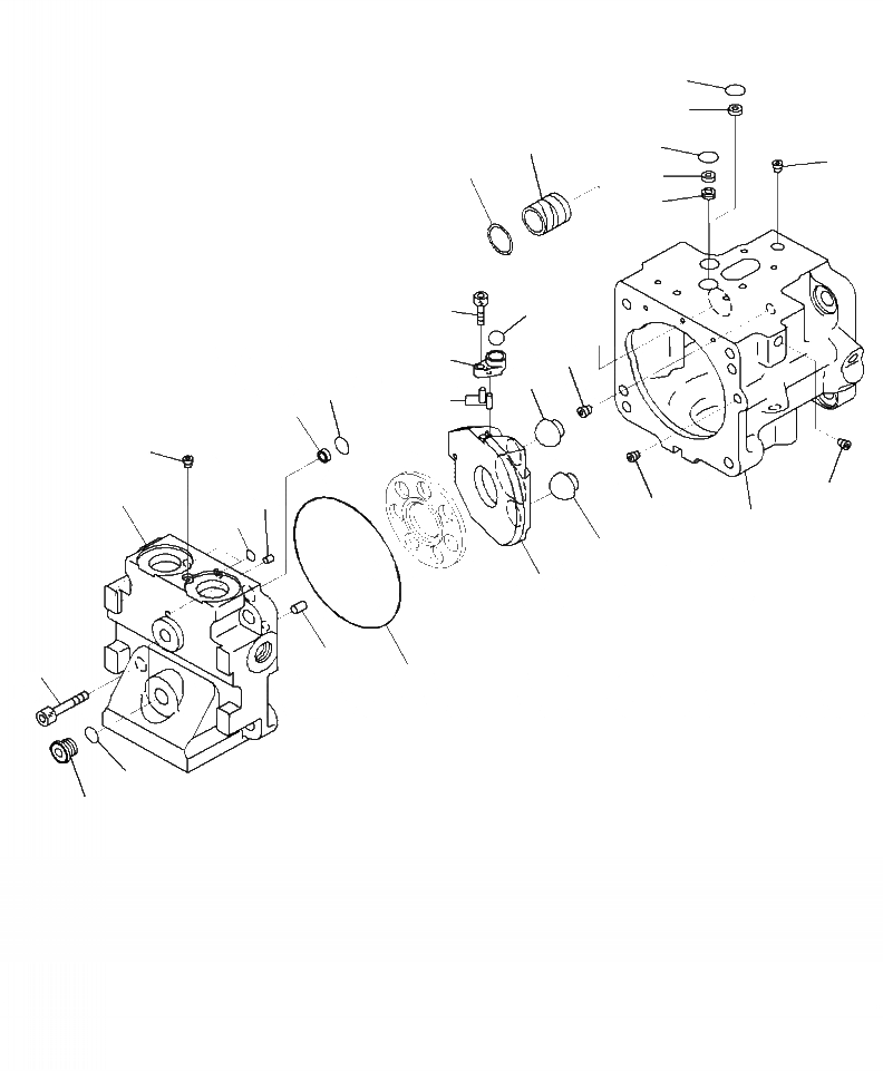 Схема запчастей Komatsu WA470-7 - H- ГИДРАВЛ МАСЛ. НАСОС ВЕНТИЛЯТОР И ТОРМОЗ. НАСОС (/) ГИДРАВЛИКА