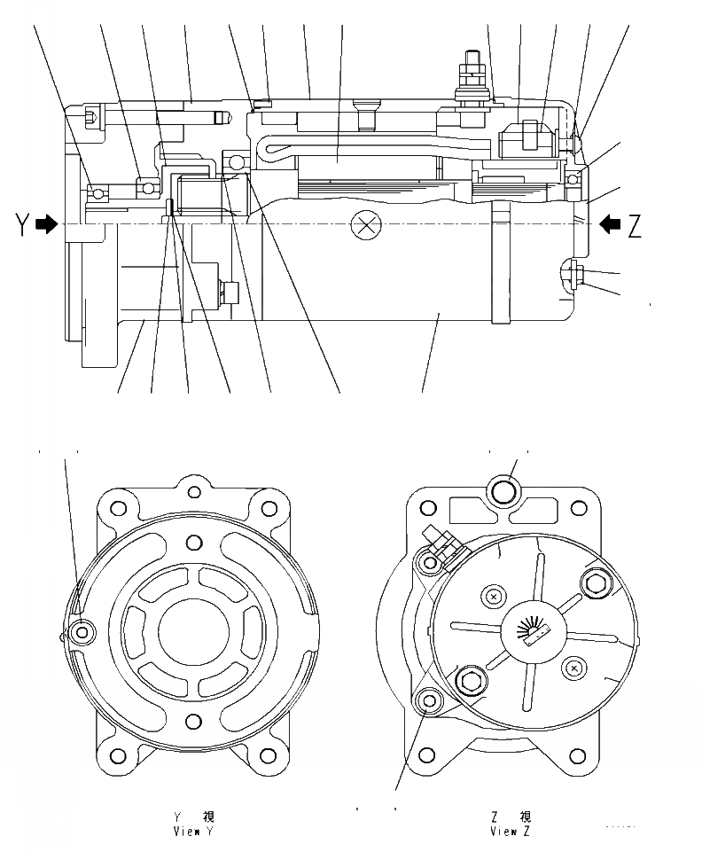 Схема запчастей Komatsu WA470-7 - H-7 ГИДРАВЛ МАСЛ. НАСОС ЭКСТРЕНН. РУЛЕВ. УПРАВЛЕНИЕ МОТОР ГИДРАВЛИКА