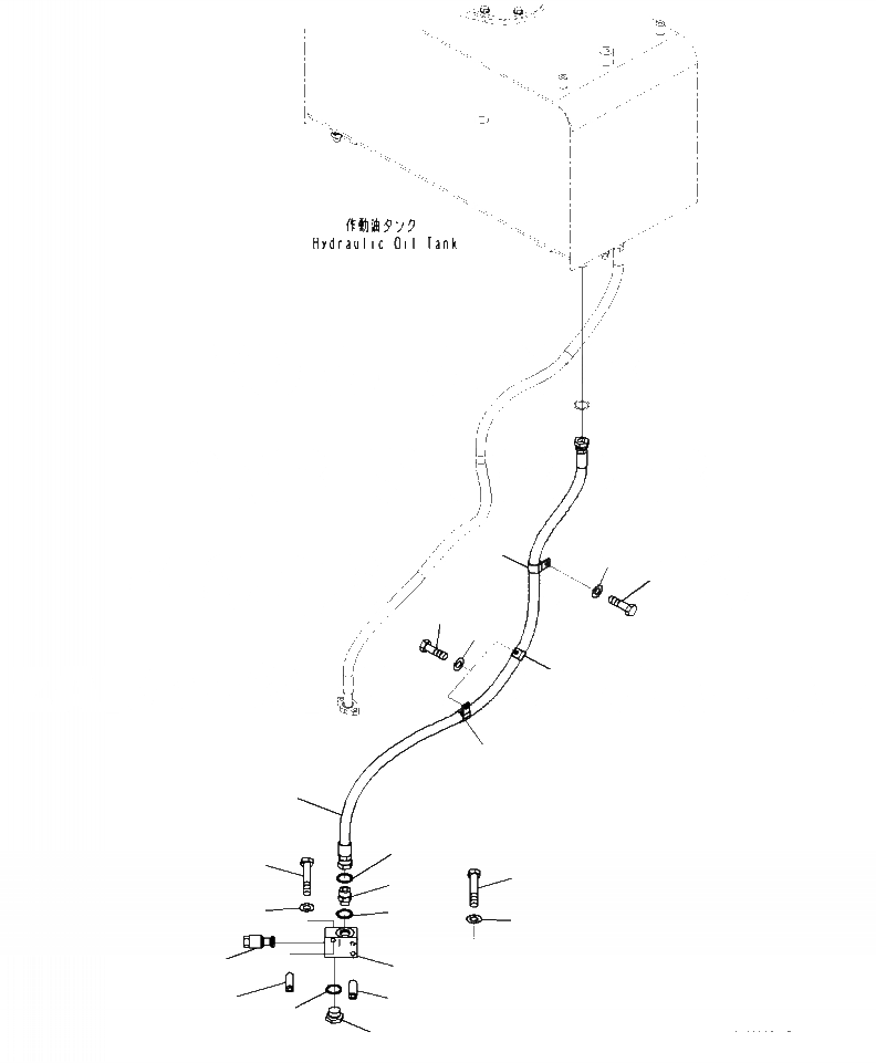 Схема запчастей Komatsu WA470-7 - H- ГИДРОЛИНИЯ T БЛОК ДРЕНАЖН. ТРУБЫ ГИДРАВЛИКА