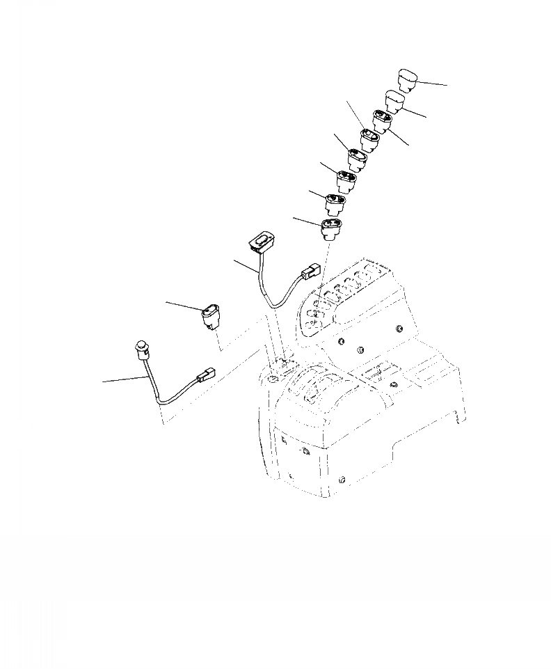 Схема запчастей Komatsu WA470-7 - K-9 УПРАВЛЕНИЕ ПОГРУЗКОЙ БЛОК ПЕРЕКЛЮЧАТЕЛЬ OPERATORXD S ОБСТАНОВКА И СИСТЕМА УПРАВЛЕНИЯ
