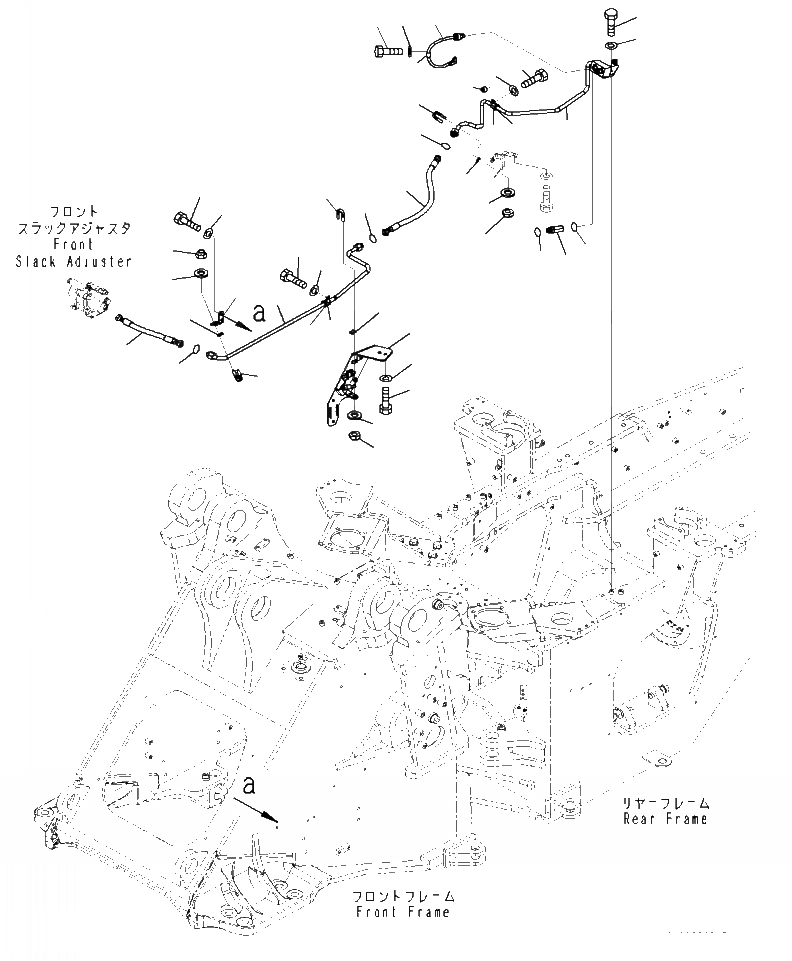 Схема запчастей Komatsu WA470-7 - K-9 УПРАВЛ-Е ТОРМОЗОМ ТОРМОЗНОЙ КЛАПАН ТРУБЫ, ПЕРЕДН. OPERATORXD S ОБСТАНОВКА И СИСТЕМА УПРАВЛЕНИЯ