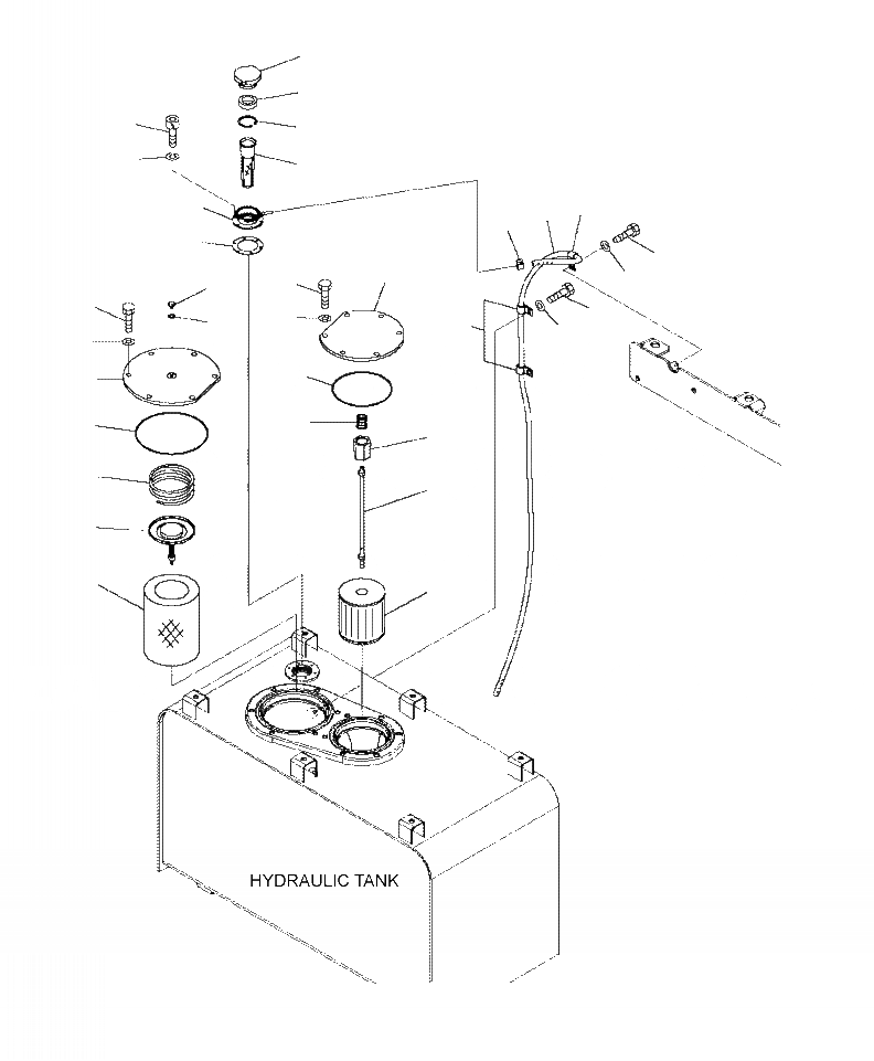 Схема запчастей Komatsu WA470-6 - H-A ГИДР. БАК. ФИЛЬТР. ЭЛЕМЕНТ, ФИЛЬТР И САПУН ГИДРАВЛИКА