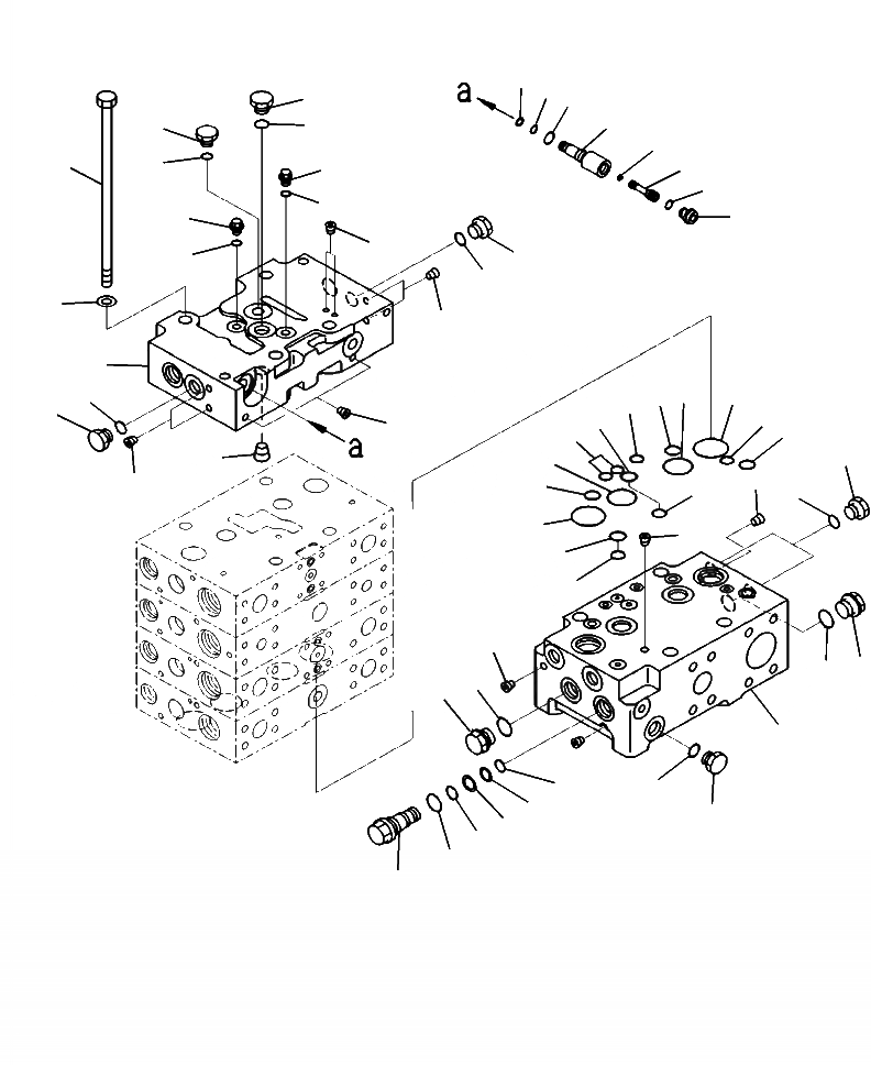 Схема запчастей Komatsu WA470-6 - H-9A УПРАВЛЯЮЩ. КЛАПАН 3-Х СЕКЦИОНН. КЛАПАН (/) ГИДРАВЛИКА