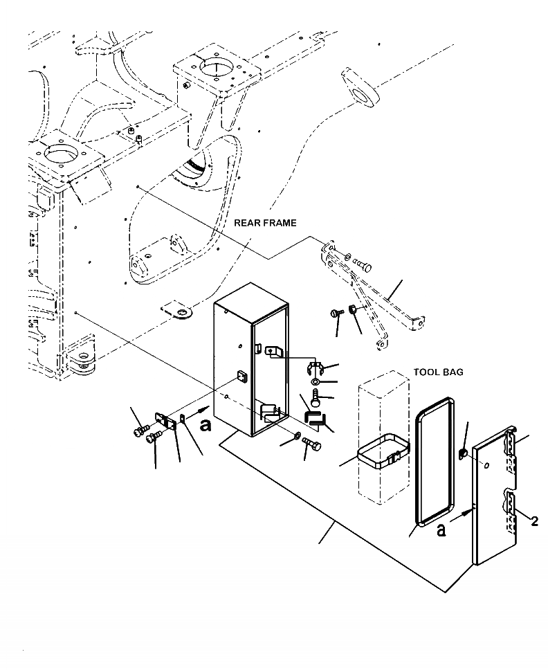 Схема запчастей Komatsu WA470-6 - J9-A РАМА ЯЩИК Д/ИНСТРУМЕНТА ОСНОВНАЯ РАМА И ЕЕ ЧАСТИ