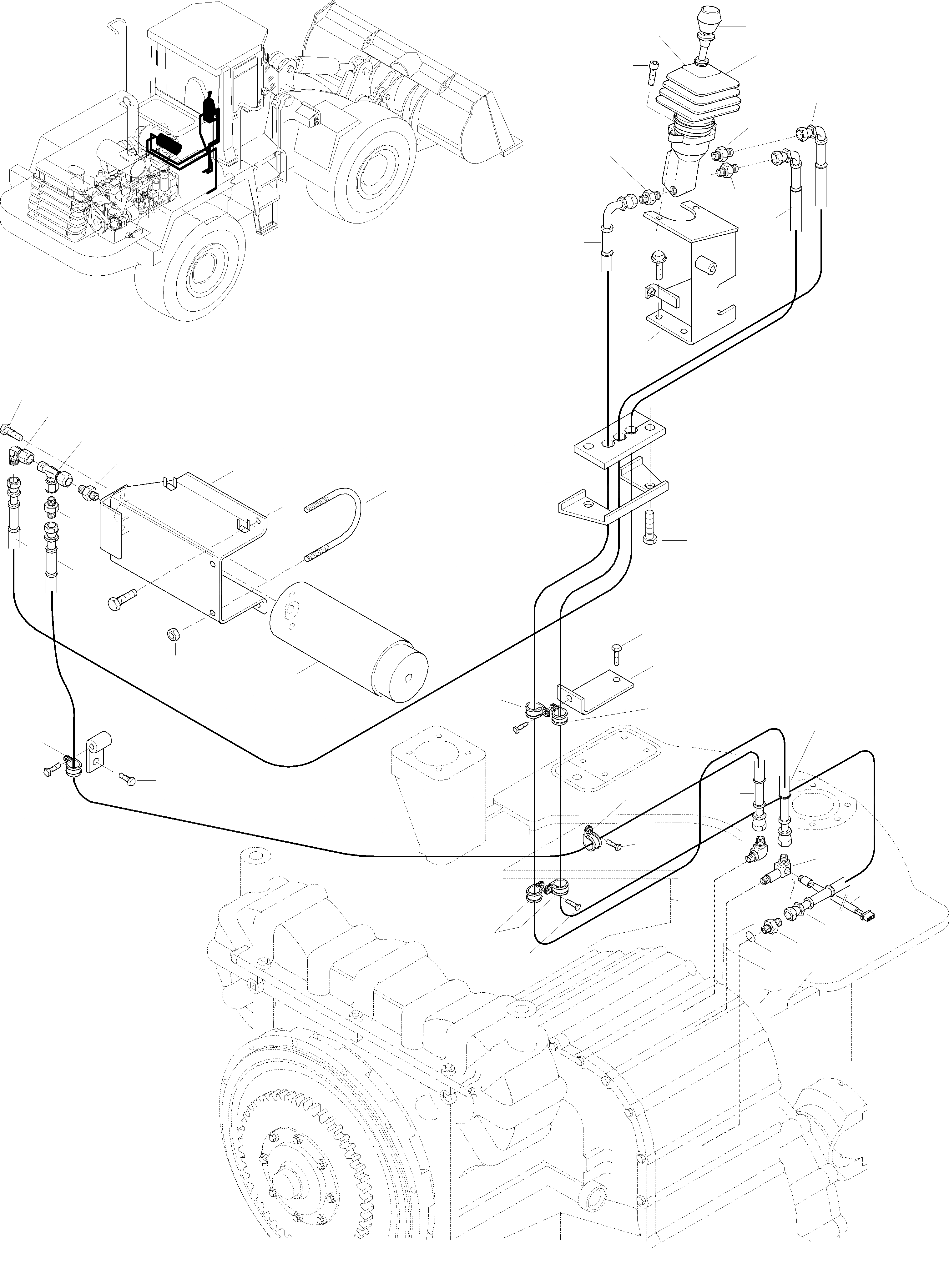 Схема запчастей Komatsu WA470-3 Active - HAND ТОРМОЗ. И OPERATING ASSEMBLY 9 ТОРМОЗ. СИСТЕМА