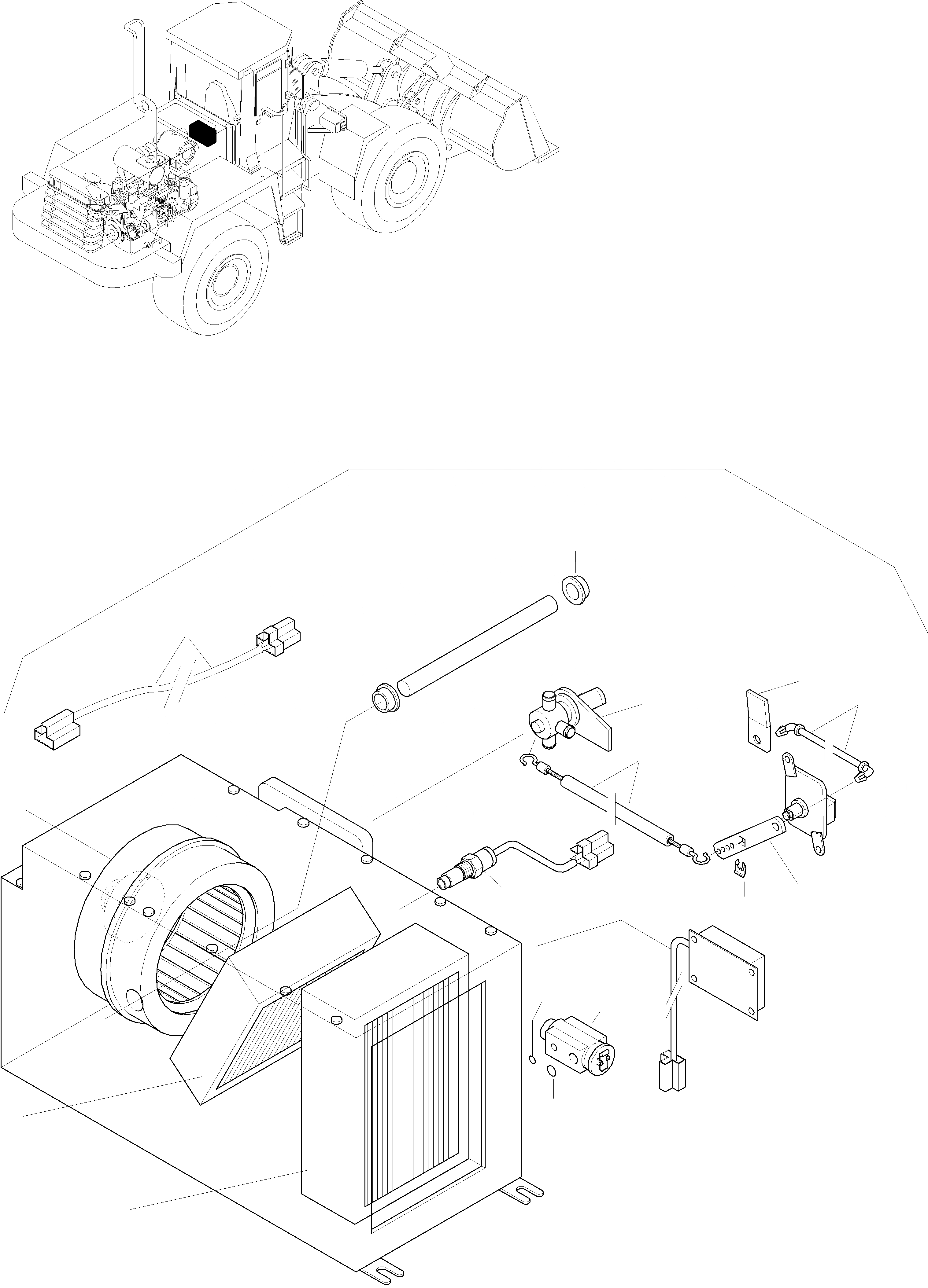 Схема запчастей Komatsu WA470-3 Active - КОНДИЦ. ВОЗДУХА ПРИВОДRS КАБИНА