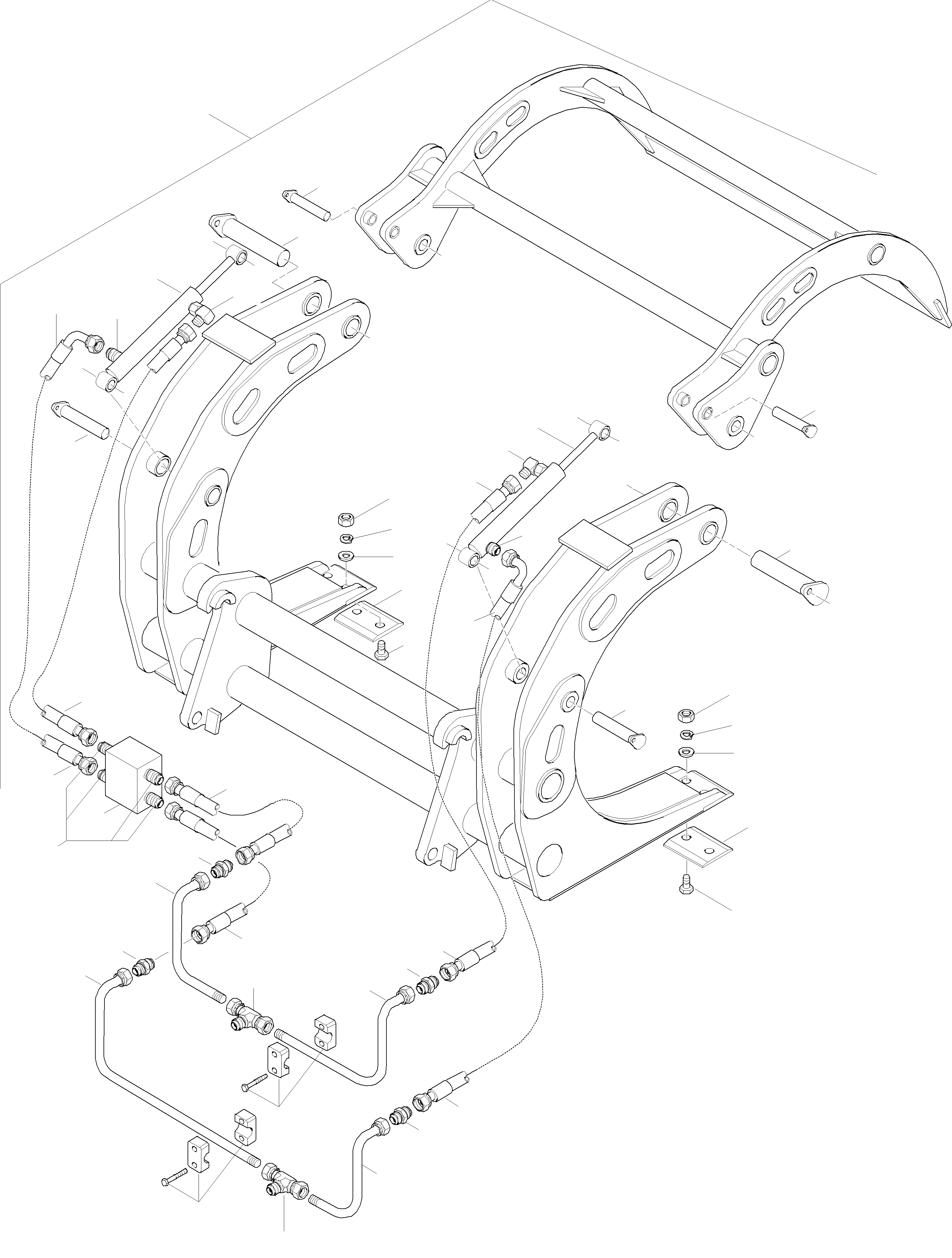 Схема запчастей Komatsu WA470-3 Active - УДЛИНН.WOOD GRRAPPLE, СПЕЦ. ОБОРУД-Е ОБОРУД-Е