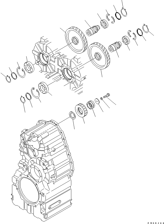 Схема запчастей Komatsu WA480-5L - ТРАНСМИССИЯ (МЕХ-М ОТБОРА МОЩН-ТИ) СИЛОВАЯ ПЕРЕДАЧА И КОНЕЧНАЯ ПЕРЕДАЧА