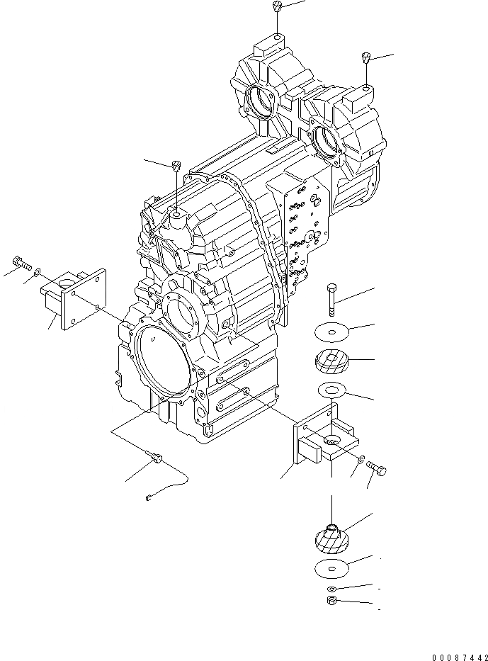 Схема запчастей Komatsu WA480-5L - ТРАНСМИССИЯ НАВЕСН. ОБОРУД СИЛОВАЯ ПЕРЕДАЧА И КОНЕЧНАЯ ПЕРЕДАЧА