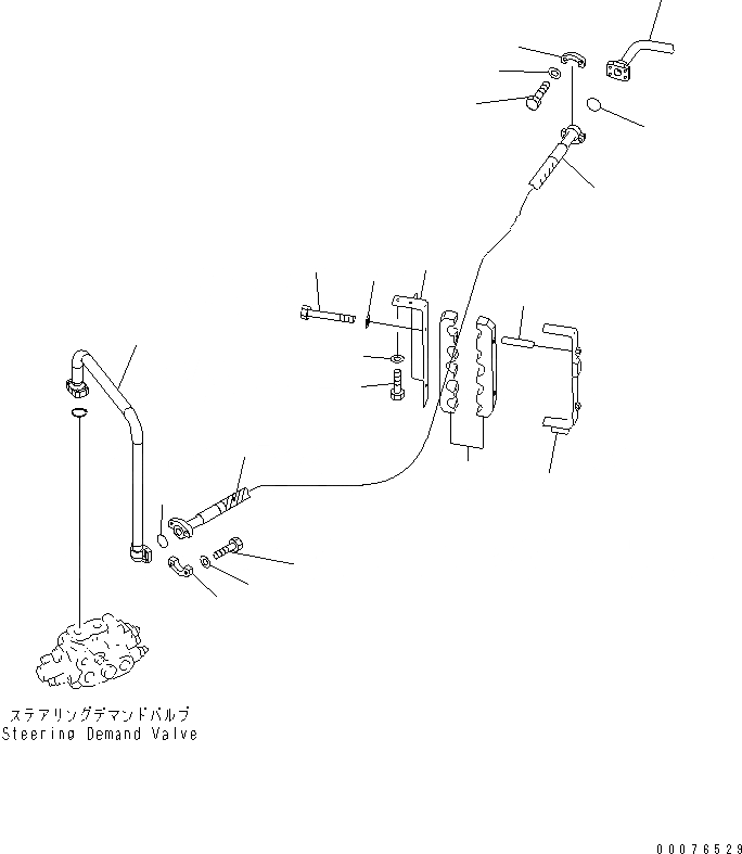 Схема запчастей Komatsu WA480-5L - ГИДРОЛИНИЯ (ЛИНИЯ ПЕРЕКЛЮЧАЮЩИЙ НАСОС - ОТСЕКАЮЩ. КЛАПАН) ГИДРАВЛИКА