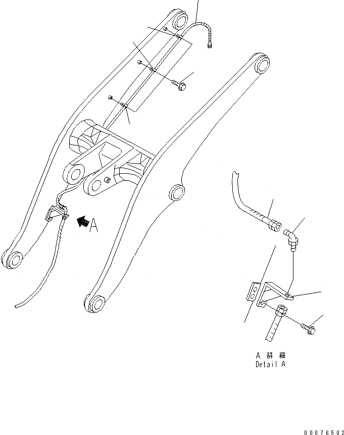 Схема запчастей Komatsu WA480-5L - ГИДРОЛИНИЯ (JRB ГИДРОЛИНИЯ СТРЕЛЫ) ГИДРАВЛИКА