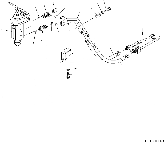 Схема запчастей Komatsu WA480-5L - УПРАВЛ-Е ТОРМОЗОМ (СДВОЕНН. КЛАПАН ЛИНИЯ) КАБИНА ОПЕРАТОРА И СИСТЕМА УПРАВЛЕНИЯ