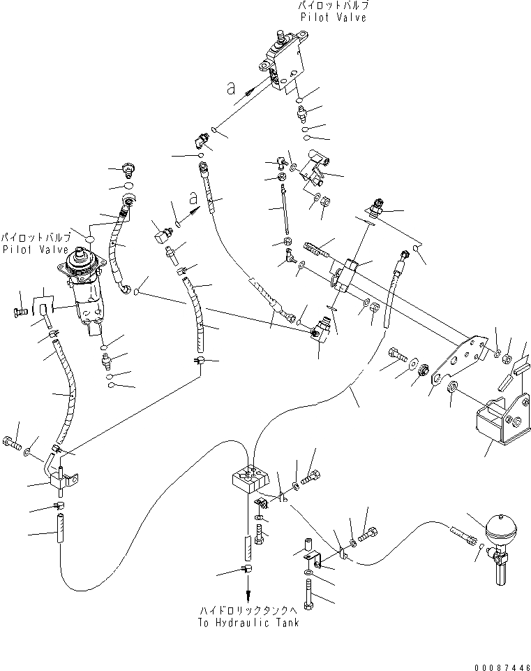 Схема запчастей Komatsu WA480-5L - УПРАВЛЕНИЕ ПОГРУЗКОЙ (БЕЗОПАСН. ЛИНИЯ ЗАКРЫВАЮЩЕГО КЛАПАНА) (ДЛЯ MULTI FUNCTION РЫЧАГ И НАВЕСН. ОБОРУД РЫЧАГ) КАБИНА ОПЕРАТОРА И СИСТЕМА УПРАВЛЕНИЯ