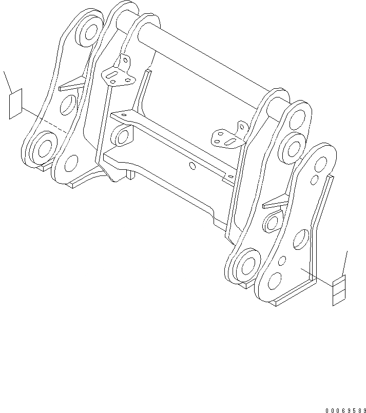 Схема запчастей Komatsu WA480-5L - ТАБЛИЧКИ (JRB COUPLER) МАРКИРОВКА