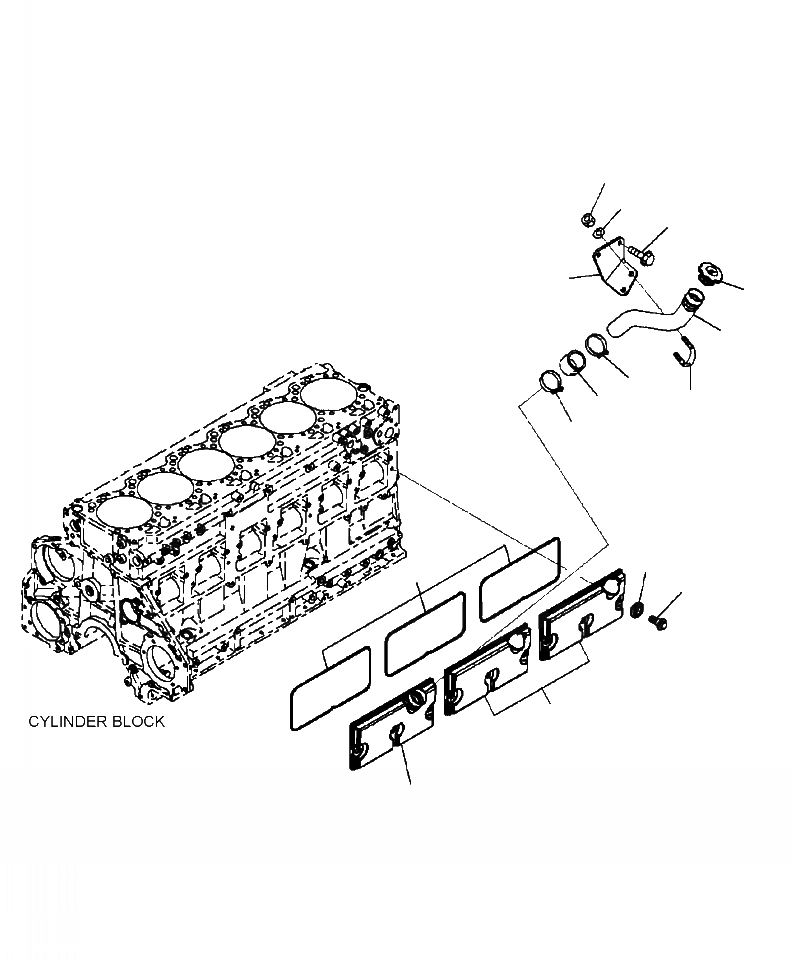 Схема запчастей Komatsu WA480-6 - A8-B7A КРЫШКА ТОЛКАТЕЛЕЙ КЛАПАНА ДВИГАТЕЛЬ