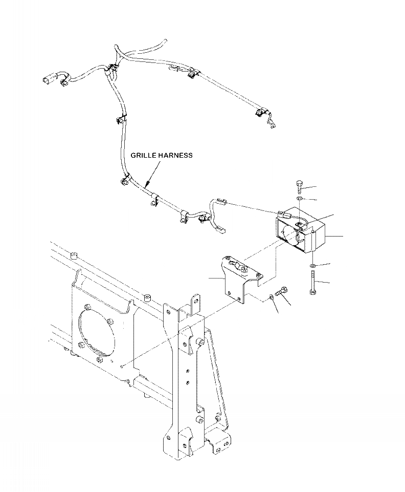 Схема запчастей Komatsu WA480-6 - C-7A СИГН. ЗАДН. ХОДА СИСТЕМА ОХЛАЖДЕНИЯ