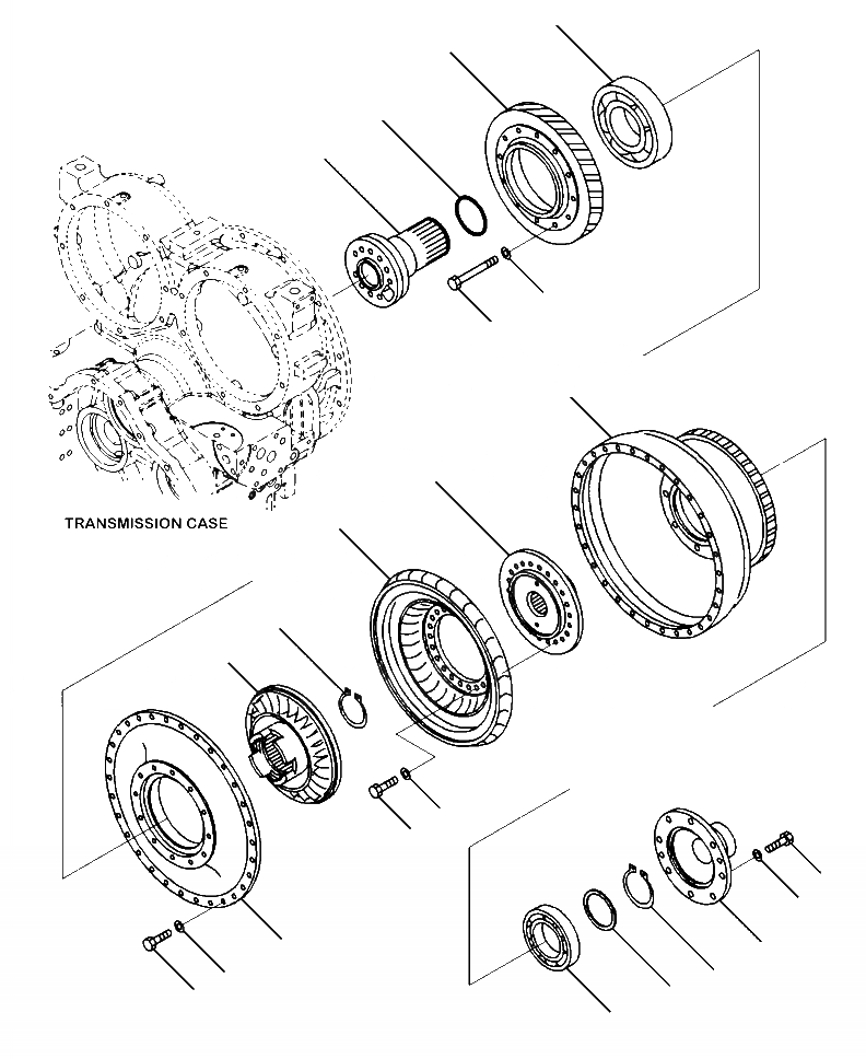 Схема запчастей Komatsu WA480-6 - F-A ГИДРОТРАНСФОРМАТОР СИЛОВАЯ ПЕРЕДАЧА И КОНЕЧНАЯ ПЕРЕДАЧА