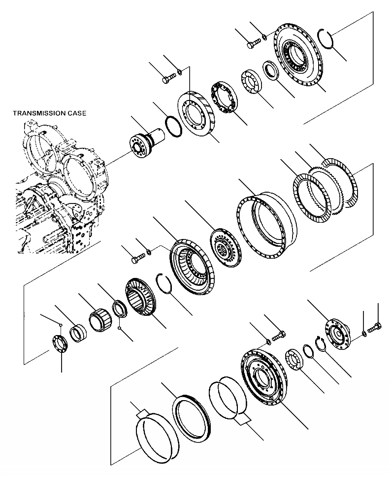 Схема запчастей Komatsu WA480-6 - F-A ГИДРОТРАНСФОРМАТОР С БЛОКИР.UP СИЛОВАЯ ПЕРЕДАЧА И КОНЕЧНАЯ ПЕРЕДАЧА