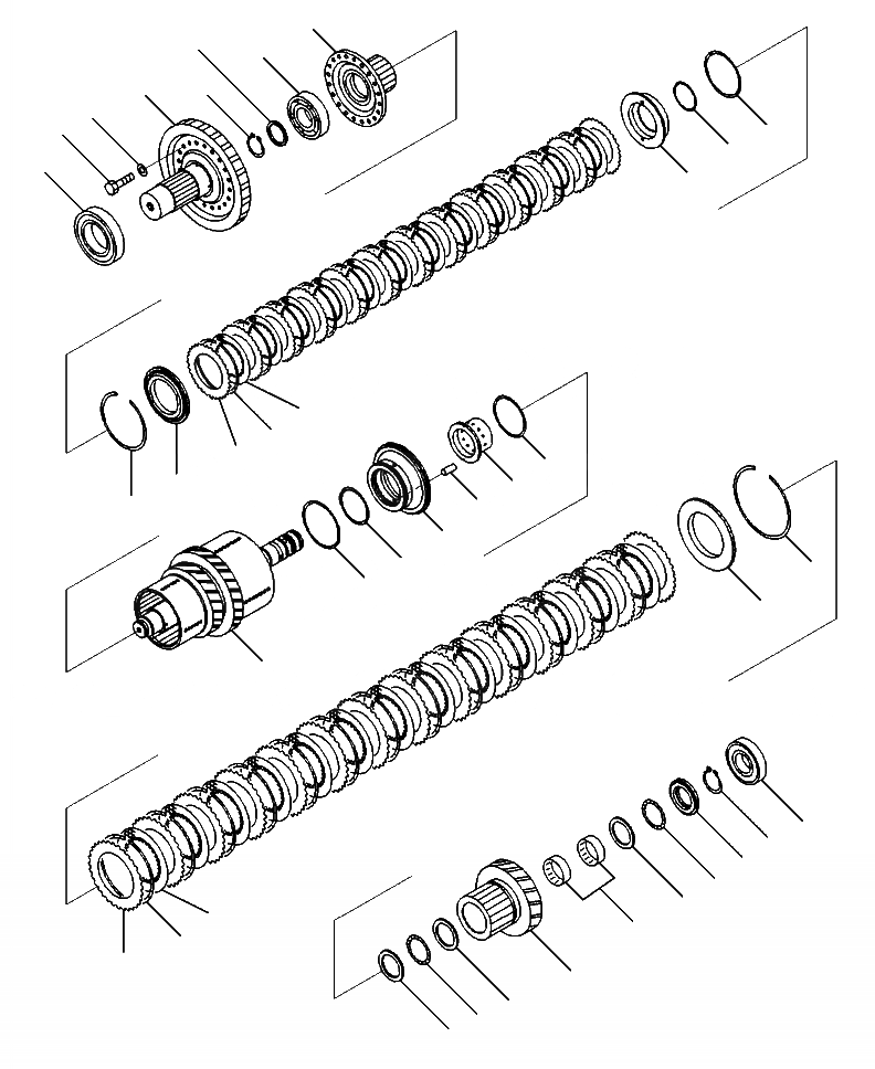 Схема запчастей Komatsu WA480-6 - F-A ТРАНСМИССИЯ РЕВЕРС, 2-Я МУФТА СИЛОВАЯ ПЕРЕДАЧА И КОНЕЧНАЯ ПЕРЕДАЧА
