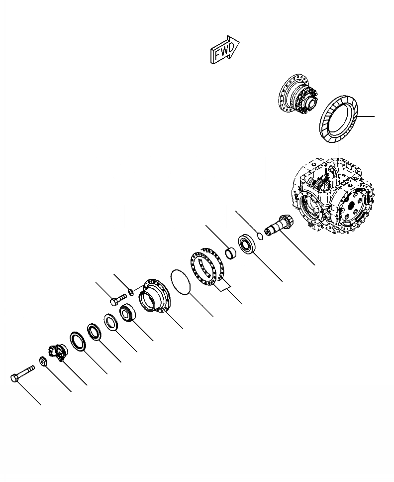 Схема запчастей Komatsu WA480-6 - F-B ПЕРЕДНИЙ МОСТ СТАНДАРТН. И САМОБЛОКИР. ДИФФЕРЕНЦ. (/) СИЛОВАЯ ПЕРЕДАЧА И КОНЕЧНАЯ ПЕРЕДАЧА