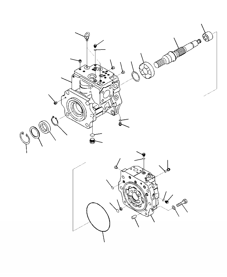 Схема запчастей Komatsu WA480-6 - H-A ГИДР. НАСОС. ПОГРУЗ. НАСОС (/) ГИДРАВЛИКА