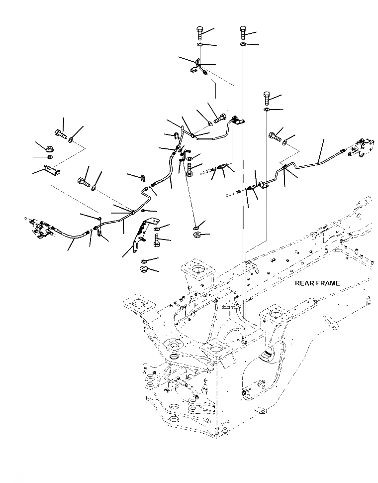 Схема запчастей Komatsu WA480-6 - K-7A ТОРМОЗНАЯ ГИДРОЛИНИЯ ТОРМОЗНОЙ КЛАПАН ЛИНИИ OPERATORXD S ОБСТАНОВКА И СИСТЕМА УПРАВЛЕНИЯ