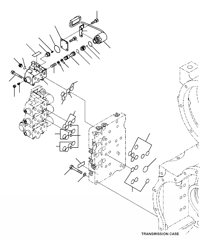 Схема запчастей Komatsu WA480-6 - F-A ТРАНСМИССИЯ ПРАВ. ОСНОВН. КЛАПАН С БЛОКИР.UP (/) СИЛОВАЯ ПЕРЕДАЧА И КОНЕЧНАЯ ПЕРЕДАЧА