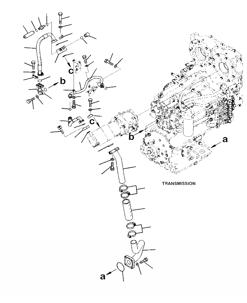 Схема запчастей Komatsu WA480-6 - H-A ГИДР. НАСОС. ЛИНИЯ ТРАНСМИССИИ ГИДРАВЛИКА