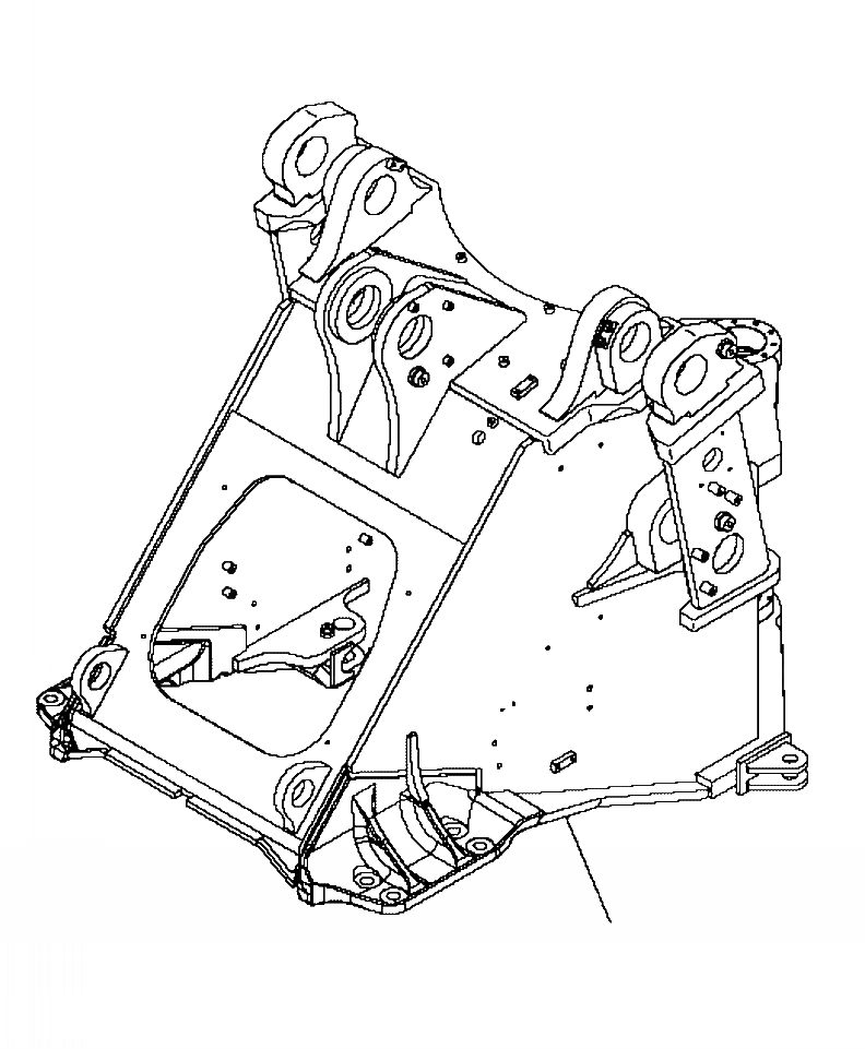 Схема запчастей Komatsu WA480-6 - J-A РАМА ПЕРЕДН. ОСНОВНАЯ РАМА И ЕЕ ЧАСТИ