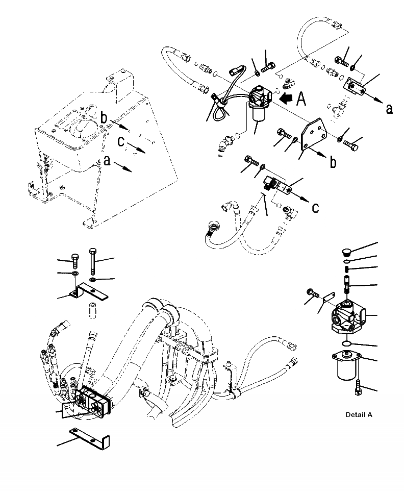 Схема запчастей Komatsu WA480-6 - K-9A УПРАВЛЕНИЕ ПОГРУЗКОЙS PPC ПАТРУБКИ (MULTI-FUNCTION РЫЧАГ) (/) OPERATORXD S ОБСТАНОВКА И СИСТЕМА УПРАВЛЕНИЯ