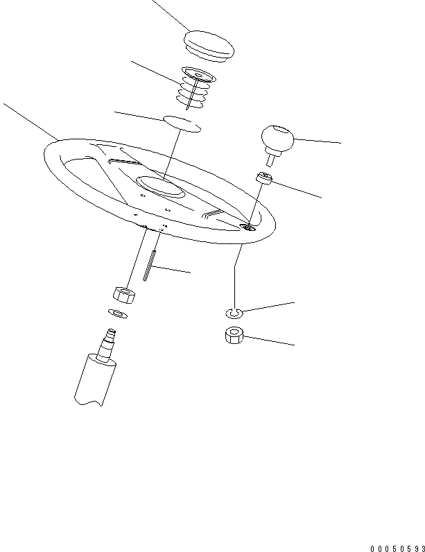 Схема запчастей Komatsu WA480-6 - РУЛЕВОЕ КОЛЕСО КАБИНА ОПЕРАТОРА И СИСТЕМА УПРАВЛЕНИЯ