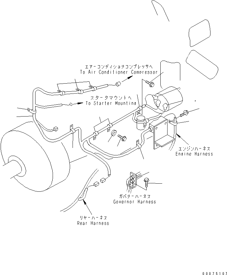 Схема запчастей Komatsu WA500-3LK - ЭЛЕКТРИКА (ДВИГАТЕЛЬ ЭЛЕКТРОПРОВОДКА) ЭЛЕКТРИКА
