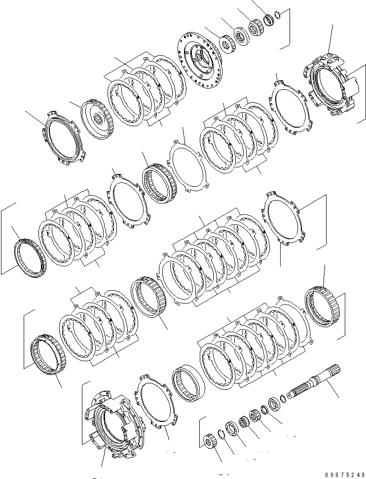 Схема запчастей Komatsu WA500-3LK - ТРАНСМИССИЯ ASSEMBLY (ТРАНСМИССИЯ ПРИВОД) СИЛОВАЯ ПЕРЕДАЧА И КОНЕЧНАЯ ПЕРЕДАЧА