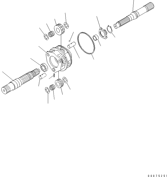 Схема запчастей Komatsu WA500-3LK - ТРАНСМИССИЯ ASSEMBLY (4 И 3 НЕСУЩИЙ ЭЛЕМЕНТ) СИЛОВАЯ ПЕРЕДАЧА И КОНЕЧНАЯ ПЕРЕДАЧА