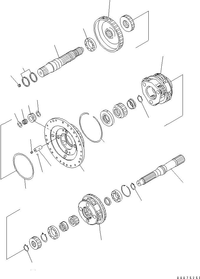Схема запчастей Komatsu WA500-3LK - ТРАНСМИССИЯ ASSEMBLY (2 И 1 НЕСУЩИЙ ЭЛЕМЕНТ) СИЛОВАЯ ПЕРЕДАЧА И КОНЕЧНАЯ ПЕРЕДАЧА